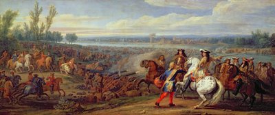 De oversteek van de Rijn, 12 juni 1672 door Adam Frans van der Meulen